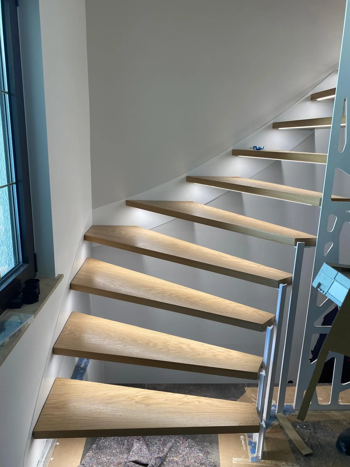 Treppenbau Projekt Weiße Treppe